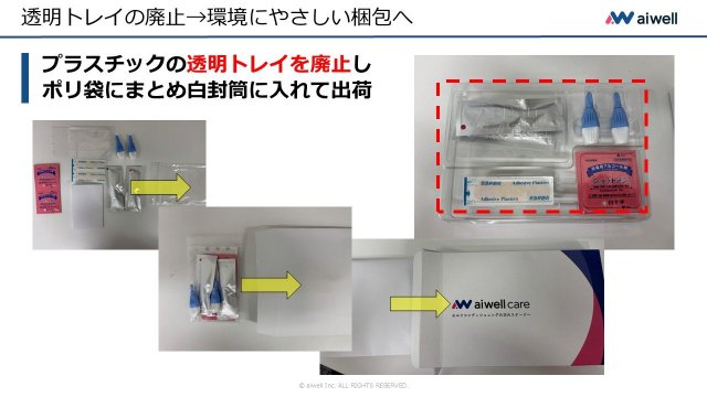 透明トレイの廃止